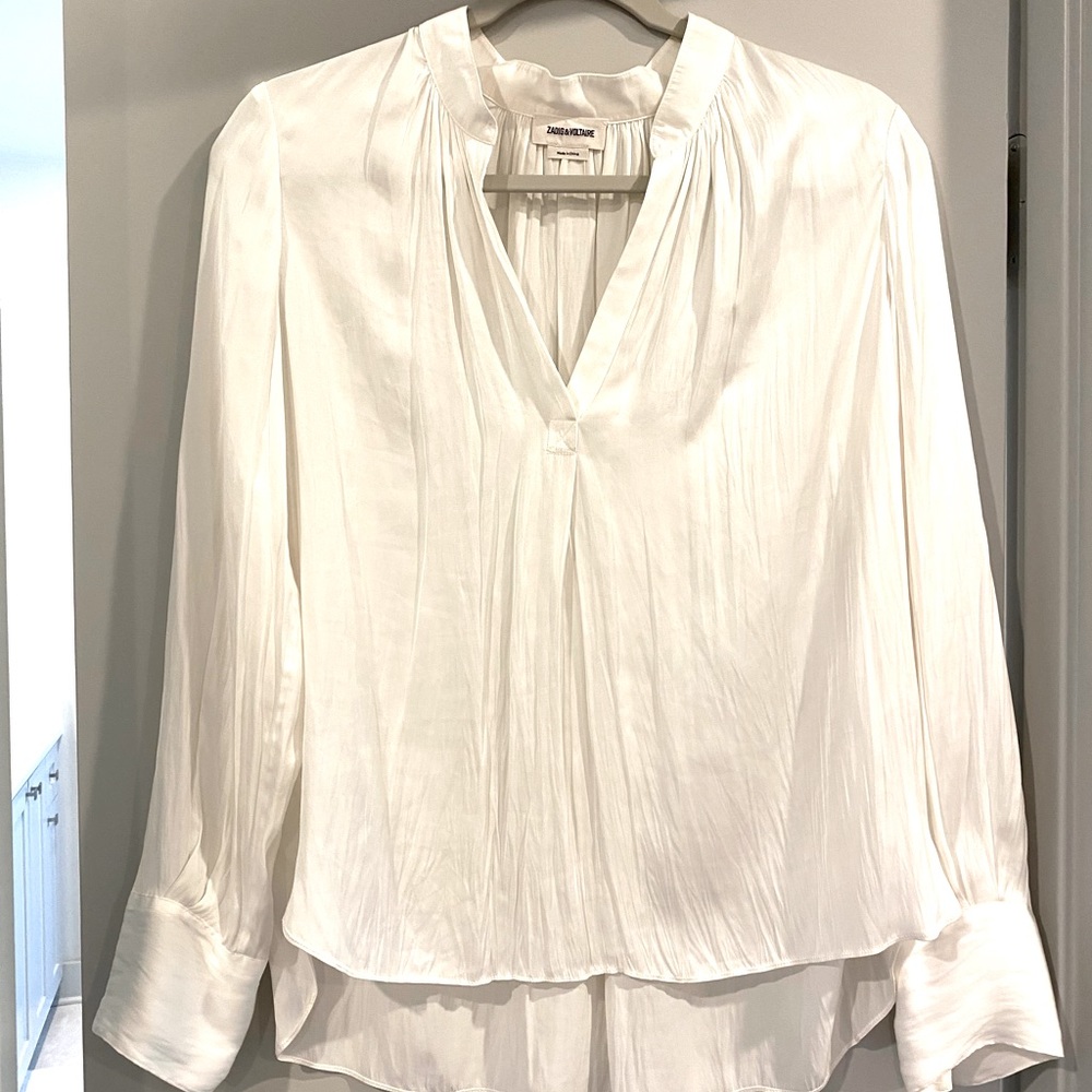Zadig&Volitare white tink tunic blouse